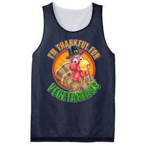 I'm Thankful For Vegetarians Funny Thanksgiving Mesh Reversible Basketball Jersey Tank