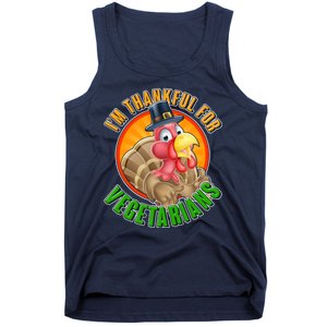 I'm Thankful For Vegetarians Funny Thanksgiving Tank Top