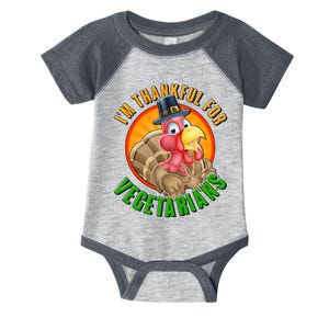 I'm Thankful For Vegetarians Funny Thanksgiving Infant Baby Jersey Bodysuit