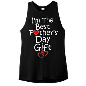 I'm The Best Father's Day Gift Ladies PosiCharge Tri-Blend Wicking Tank