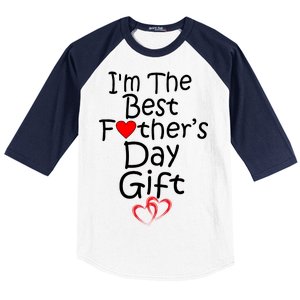 I'm The Best Father's Day Gift Baseball Sleeve Shirt