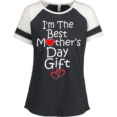 I'm The Best Mother's Day Gift Enza Ladies Jersey Colorblock Tee