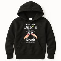 I'm The Bestie Warning Drunk Lost Just Send Help Kids Hoodie