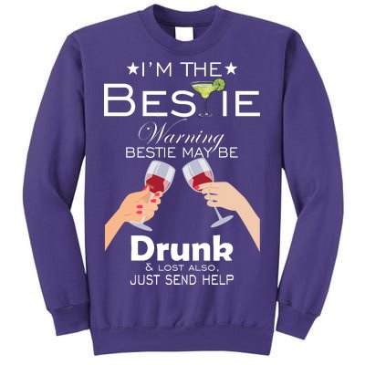 I'm The Bestie Warning Drunk Lost Just Send Help Sweatshirt