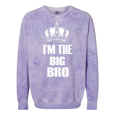 I'm The Big Bro Colorblast Crewneck Sweatshirt