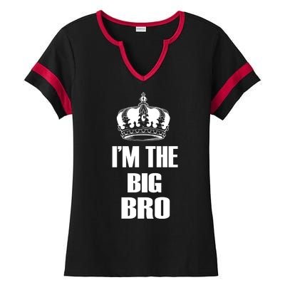 I'm The Big Bro Ladies Halftime Notch Neck Tee