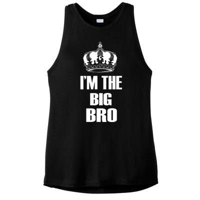 I'm The Big Bro Ladies PosiCharge Tri-Blend Wicking Tank