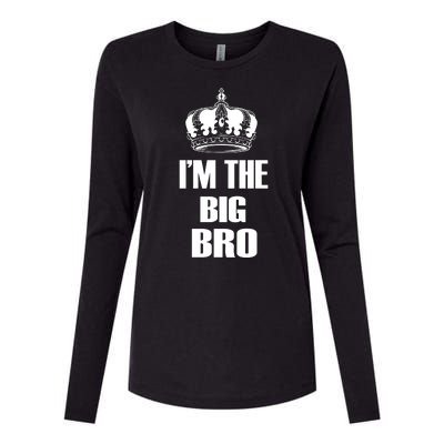 I'm The Big Bro Womens Cotton Relaxed Long Sleeve T-Shirt