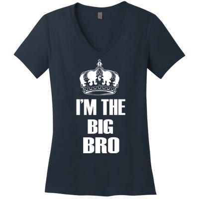 I'm The Big Bro Women's V-Neck T-Shirt