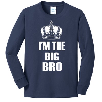 I'm The Big Bro Kids Long Sleeve Shirt