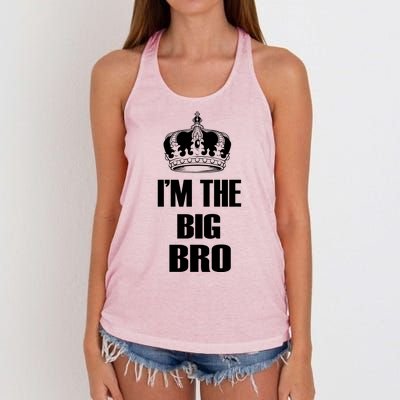 I'm The Big Bro Women's Knotted Racerback Tank