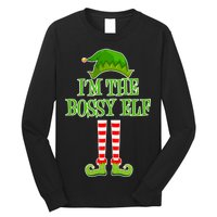 I'm The Bossy Elf Matching Family Christmas Long Sleeve Shirt