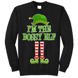 I'm The Bossy Elf Matching Family Christmas Sweatshirt