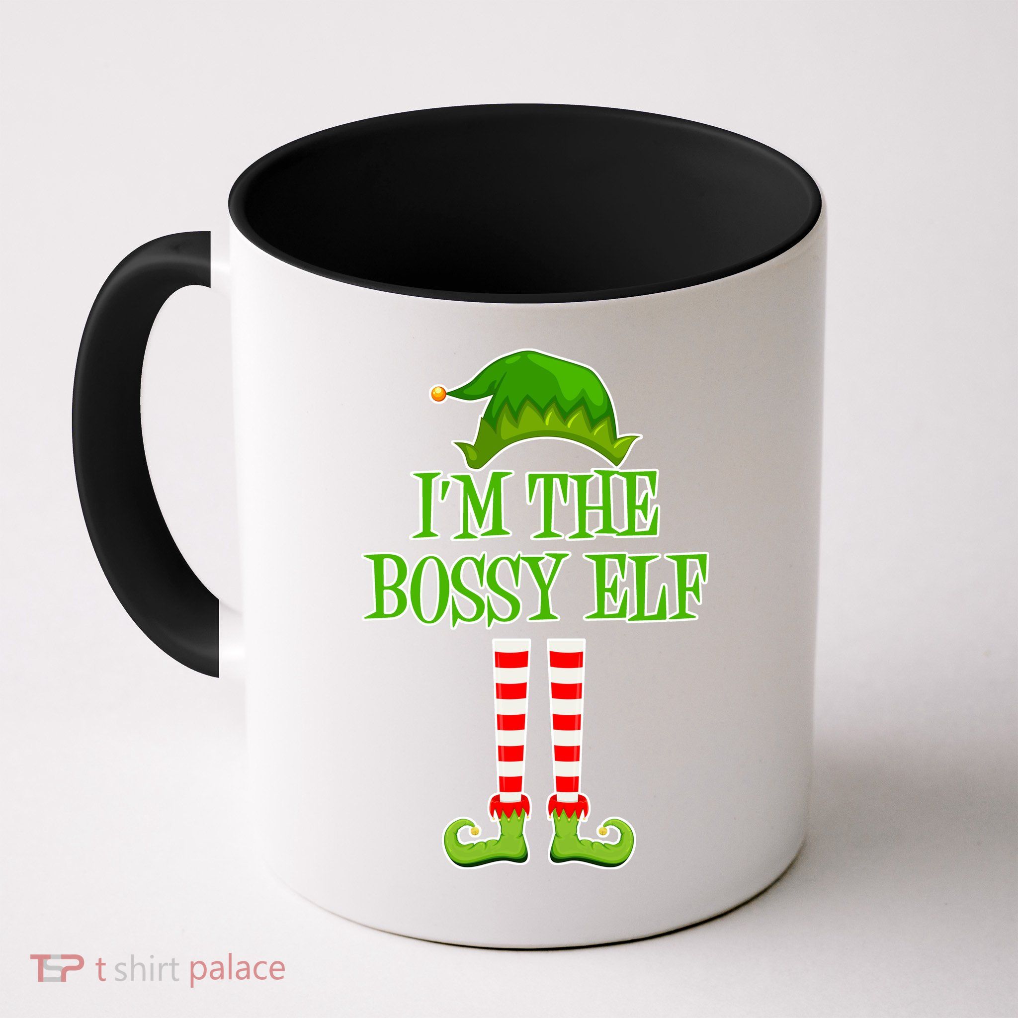 I'm The Bossy Elf Matching Family Christmas Mug