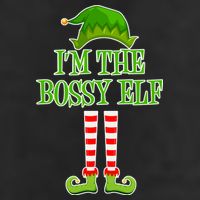 I'm The Bossy Elf Matching Family Christmas Beanie