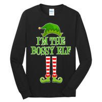 I'm The Bossy Elf Matching Family Christmas Tall Long Sleeve T-Shirt