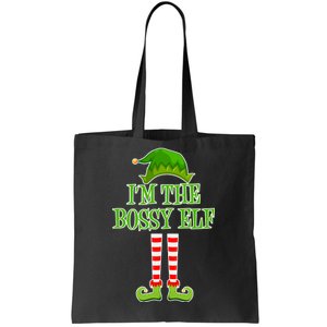 I'm The Bossy Elf Matching Family Christmas Tote Bag