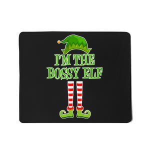 I'm The Bossy Elf Matching Family Christmas Mousepad