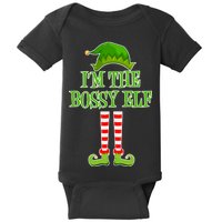 I'm The Bossy Elf Matching Family Christmas Baby Bodysuit