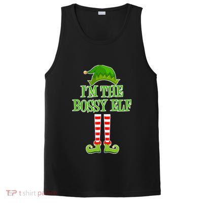 I'm The Bossy Elf Matching Family Christmas PosiCharge Competitor Tank