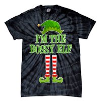 I'm The Bossy Elf Matching Family Christmas Tie-Dye T-Shirt