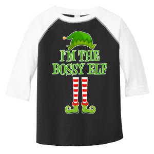 I'm The Bossy Elf Matching Family Christmas Toddler Fine Jersey T-Shirt