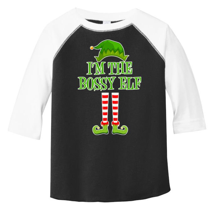 I'm The Bossy Elf Matching Family Christmas Toddler Fine Jersey T-Shirt
