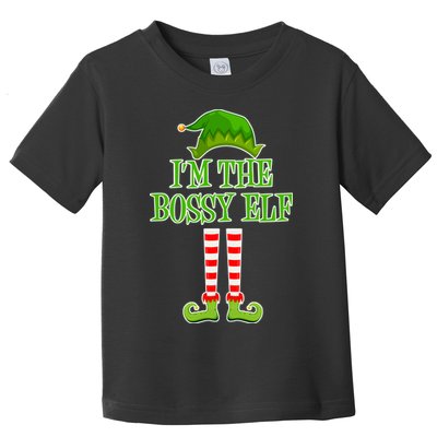 I'm The Bossy Elf Matching Family Christmas Toddler T-Shirt