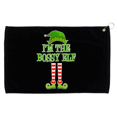 I'm The Bossy Elf Matching Family Christmas Grommeted Golf Towel