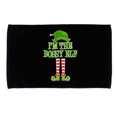 I'm The Bossy Elf Matching Family Christmas Microfiber Hand Towel