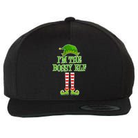 I'm The Bossy Elf Matching Family Christmas Wool Snapback Cap