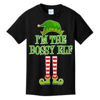 I'm The Bossy Elf Matching Family Christmas Kids T-Shirt