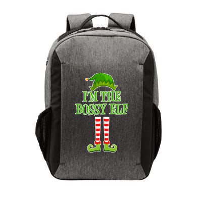 I'm The Bossy Elf Matching Family Christmas Vector Backpack