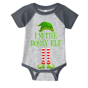 I'm The Bossy Elf Matching Family Christmas Infant Baby Jersey Bodysuit