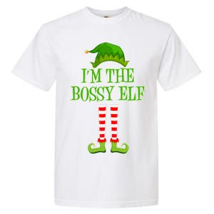 I'm The Bossy Elf Matching Family Christmas Garment-Dyed Heavyweight T-Shirt