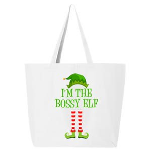 I'm The Bossy Elf Matching Family Christmas 25L Jumbo Tote