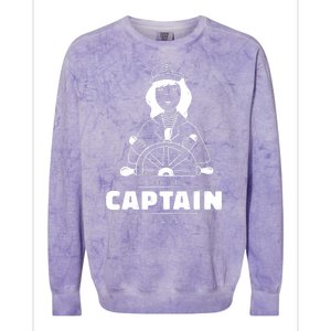 I'm The Captain Here Colorblast Crewneck Sweatshirt