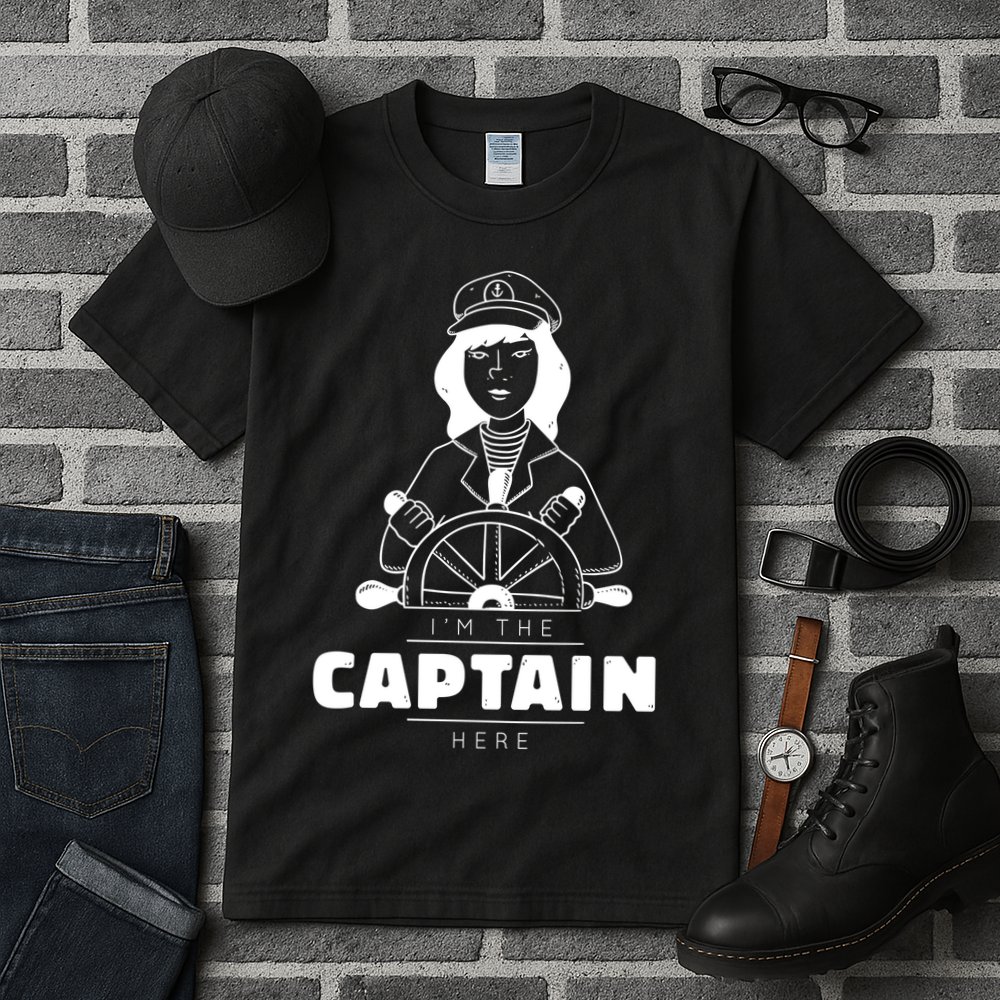 I'm The Captain Here Tall T-Shirt