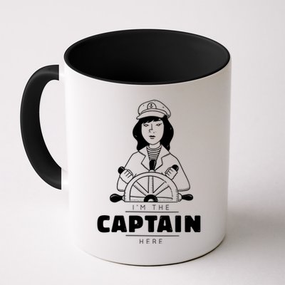I'm The Captain Here Mug