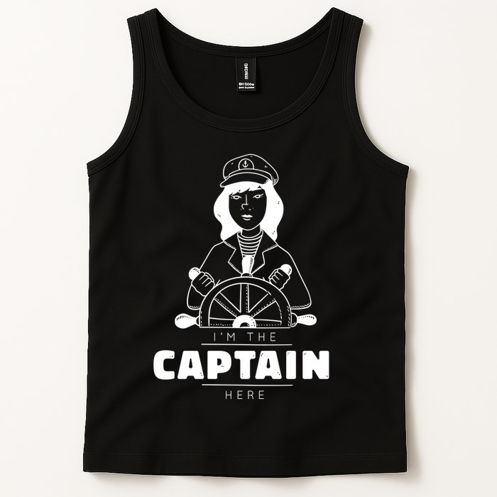 I'm The Captain Here Tank Top
