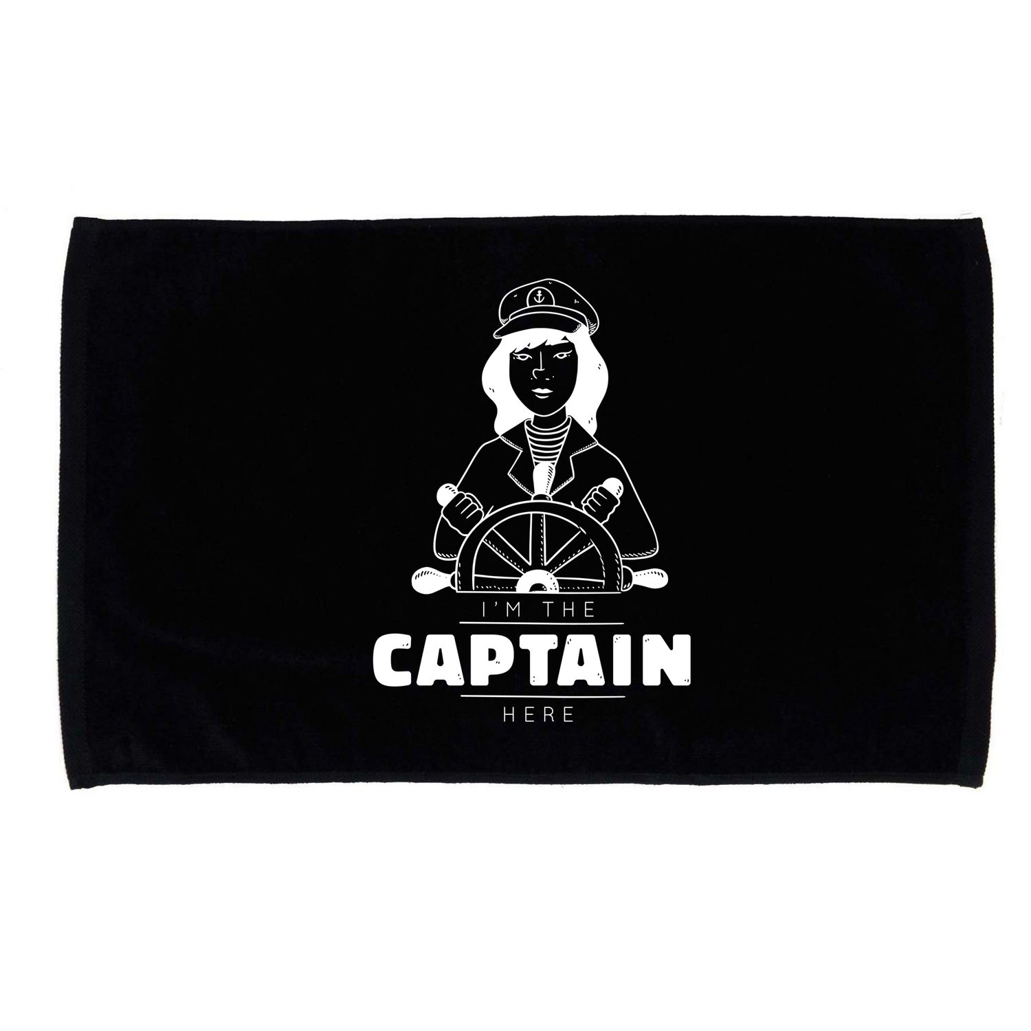I'm The Captain Here Microfiber Hand Towel
