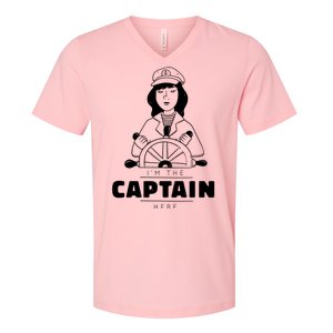 I'm The Captain Here V-Neck T-Shirt