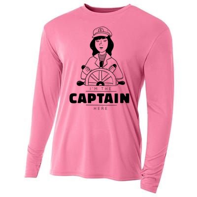 I'm The Captain Here Cooling Performance Long Sleeve Crew