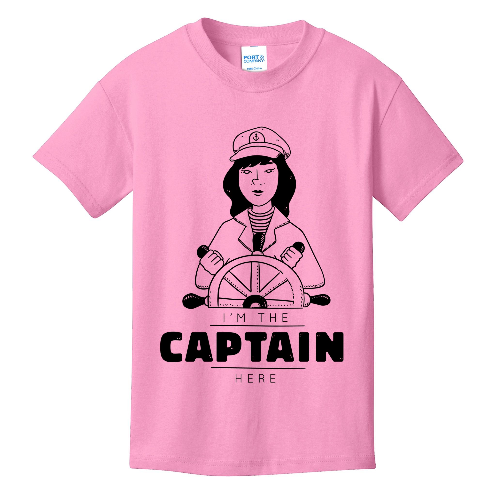 I'm The Captain Here Kids T-Shirt