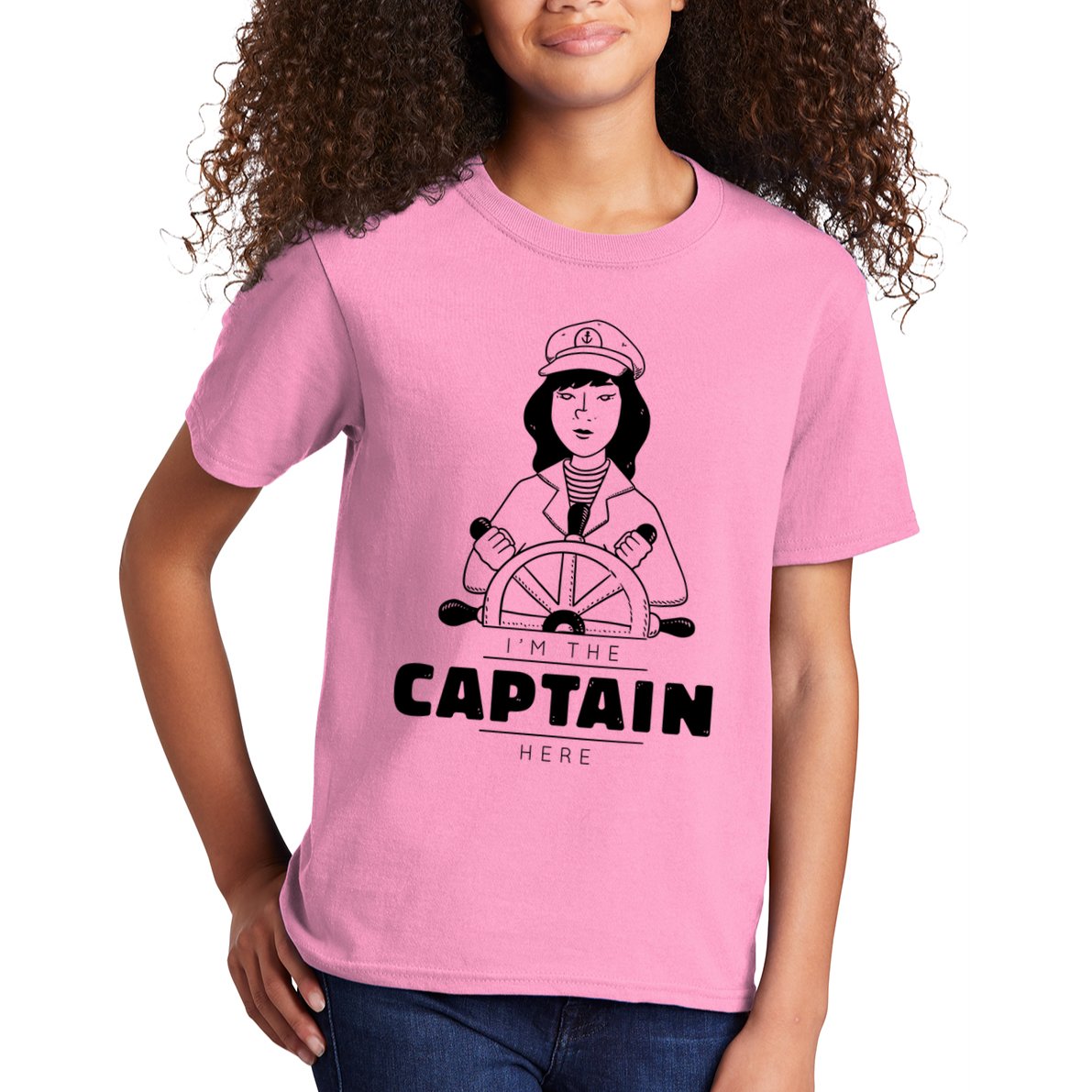 I'm The Captain Here Kids T-Shirt