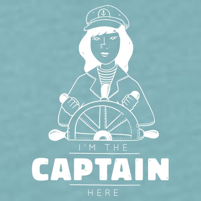 I'm The Captain Here Sueded Cloud Jersey T-Shirt