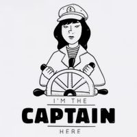 I'm The Captain Here Garment-Dyed Sweatshirt