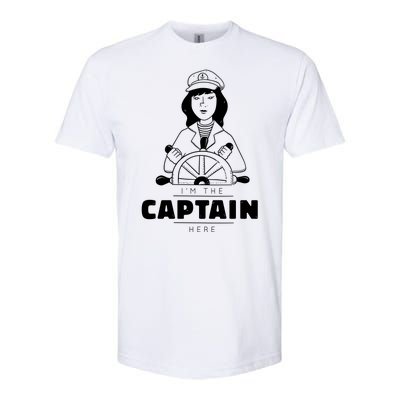 I'm The Captain Here Softstyle CVC T-Shirt