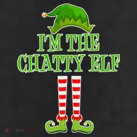 I'm The Chatty Elf Matching Family Christmas Cool Comfort Performance Bucket Hat