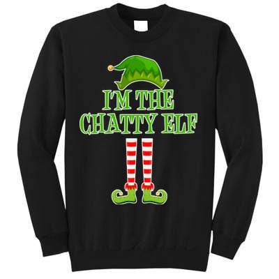 I'm The Chatty Elf Matching Family Christmas Sweatshirt